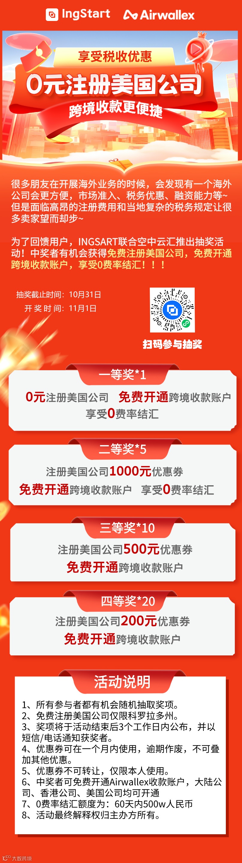 免费注册美国公司！！！- 大数跨境