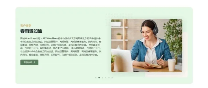 适用于服务行业的wordpress企业官网模板
