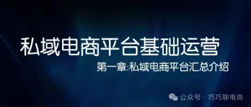 私域电商平台基础运营第一章:私域电商平台汇总介绍