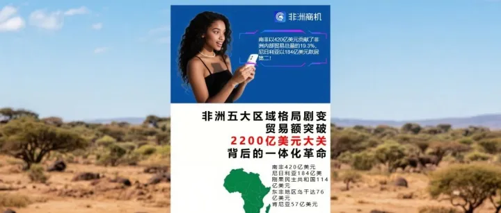 非洲五大区域格局剧变，贸易额突破2200亿美元大关背后的一体化革命