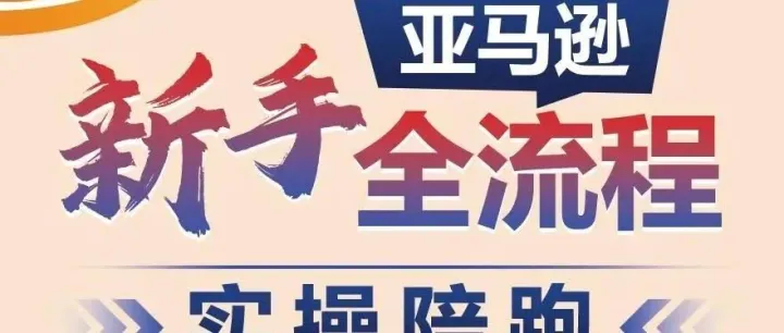 亚马逊新手0-1全流程实操一对一陪跑指导--最全面的实战落地方法！