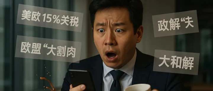 "30%变15%？欧盟交出7500亿美元保护费内幕曝光！