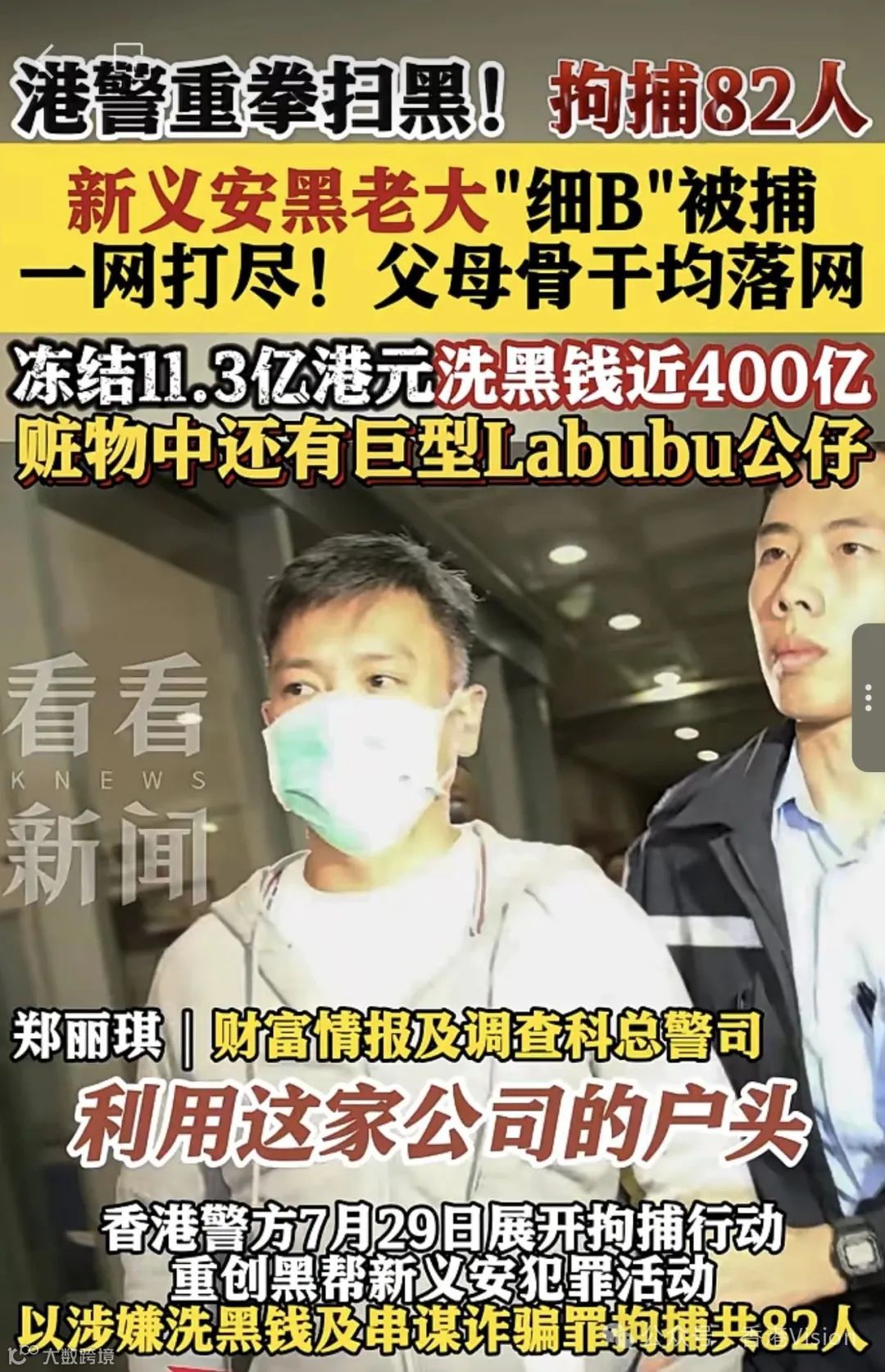 2025香港最大洗錢案！涉案金額高達396億港元！- 大数跨境