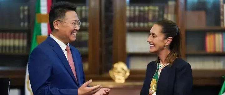 新闻 | 陈道江大使向墨西哥总统辛鲍姆递交国书