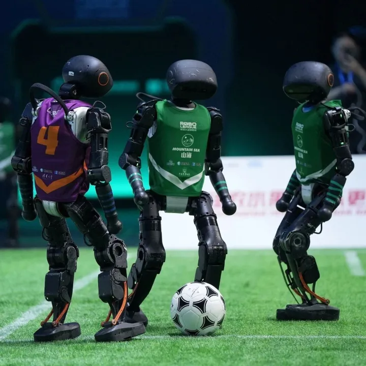 Humanoid Robots Kick off AI Football