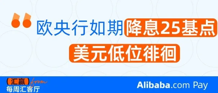 【每周汇客厅】欧央行如期降息25基点，美元低位徘徊