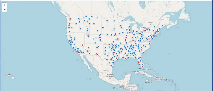 FBI“秘密”前哨基地地图