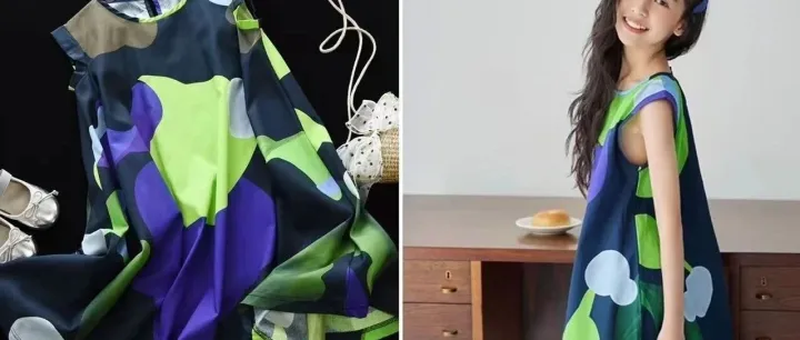 彩绘涂鸦全棉背心裙