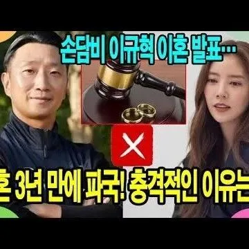 손<em>담</em><em>비</em> 이규혁 이혼 <em>발</em>표 결혼 3년 만에 파국 충격적인 이<em>유</em>..