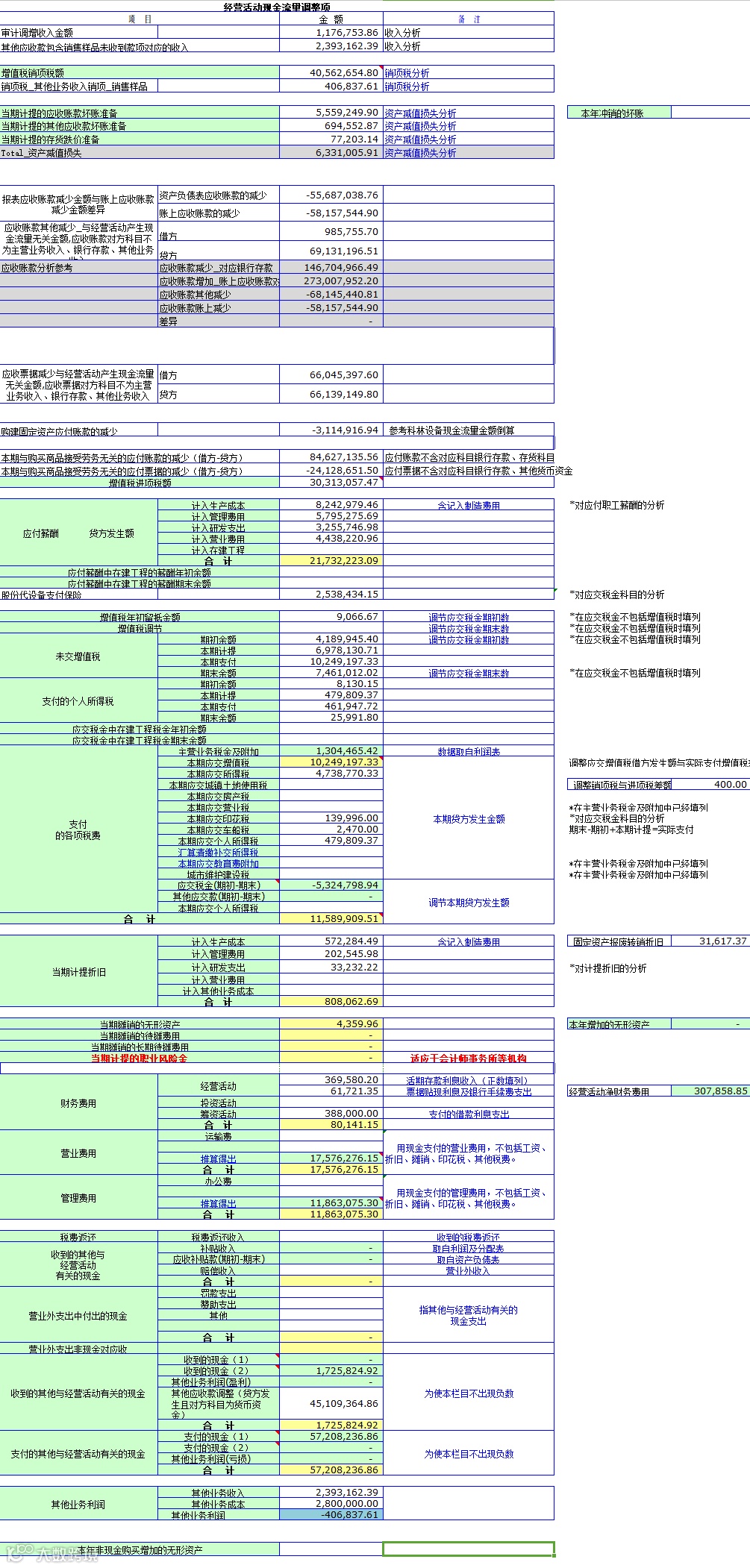 现金流量表（全自动生成）.xls- 大数跨境