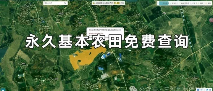 免费！永久基本农田免费查询服务平台上线