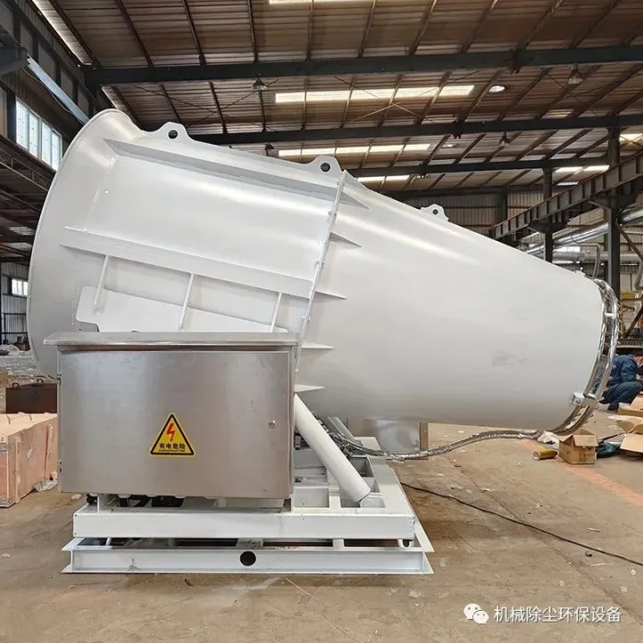 水泥厂原料棚FCF-80型防爆远程射雾器 固定式除尘雾炮机厂家