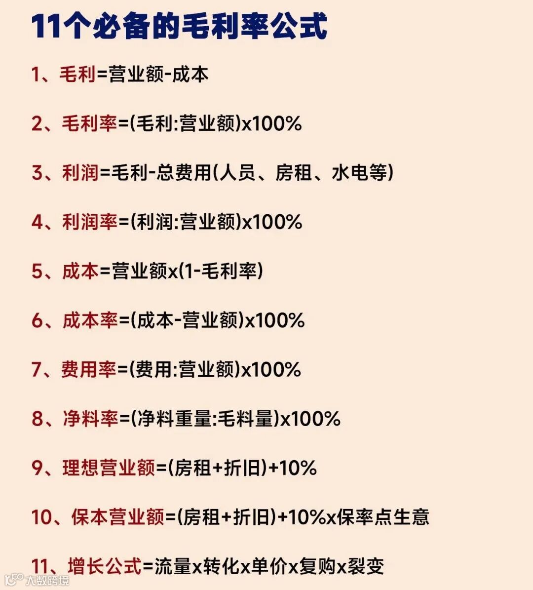 【毛利率】毛利率如何计算?毛利率和净利率的区别,一文讲清!附:毛利率分析表- 大数跨境