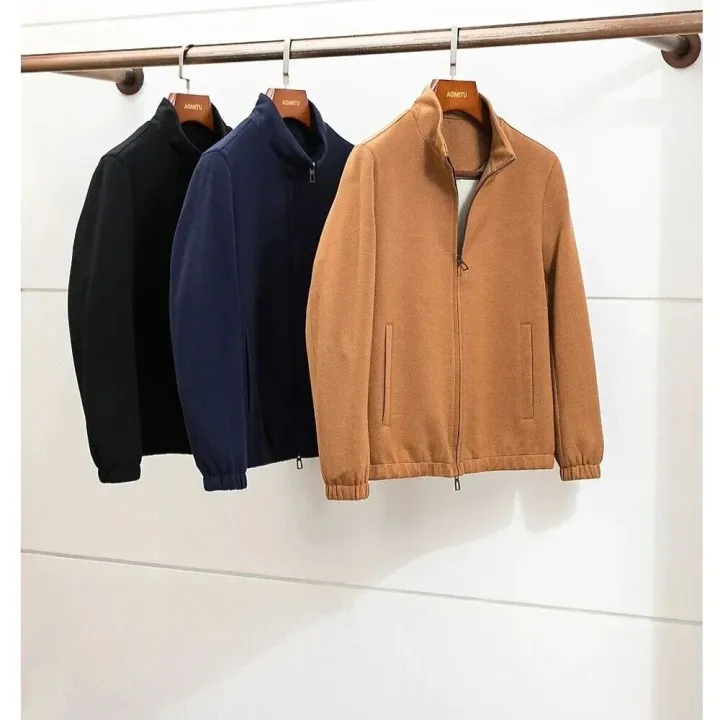 LP经典bomber立领针织夹克