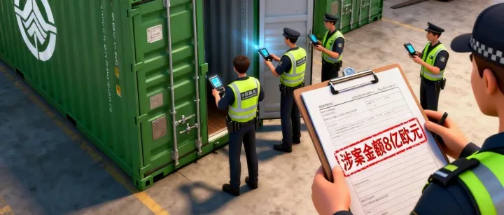 欧盟启动史上最大规模海关查扣行动，中国 2435 个集装箱被扣押，涉案金额 8 亿欧元