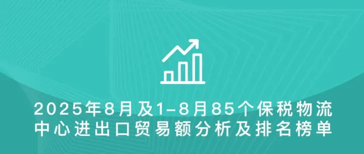 2025年8月及1-8月全国85个保税物流中心进出口额分析及排名榜单