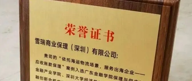 雪瑞保理荣获2024年粤港澳大湾区商业保理服务殊荣