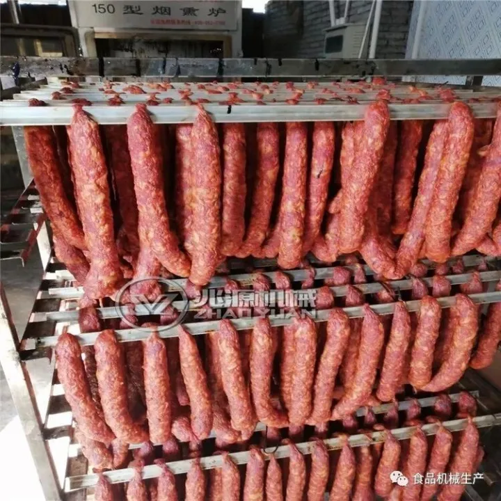 四川麻辣香肠烘干炉，蒜蓉肠烟熏炉，肉粒肠烟熏机器