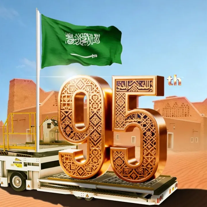 Celebrating 95th Saudi Arabia National Day！热烈祝贺沙特阿拉伯建国95周年