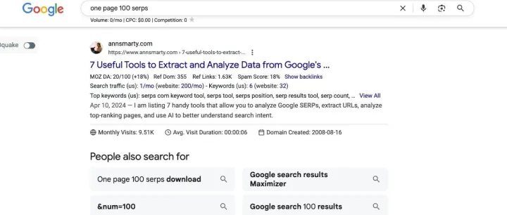 谷歌移除了1个页面100个结果会有什么影响