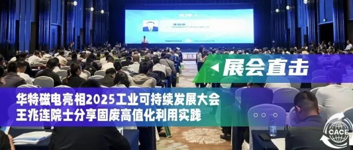 华特磁电亮相2025工业可持续发展大会，王兆连院士分享固废高值化利用实践