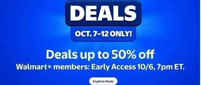 沃尔玛10月大促定档10月7日-10月12日！狙击亚马逊的秋季Prime Day