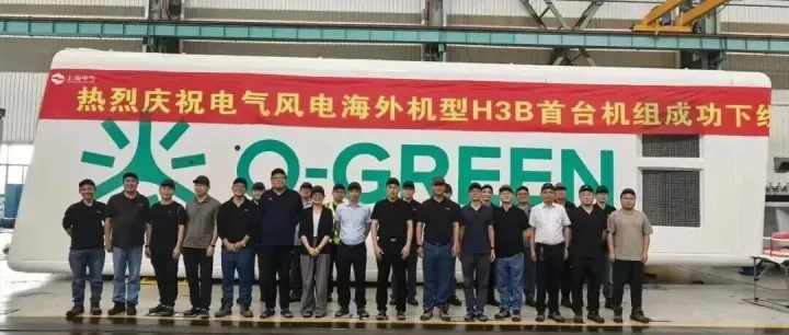 电气风电超高温防沙尘机组首台下线