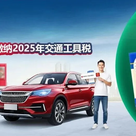缴纳2025年交通工具税