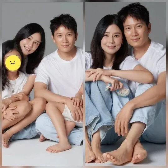 이보영&<em>지</em>성, 결혼 12주년…딸·아들과 단란한 가족<em>사</em>진 “<em>발</em>가락까<em>지</em> 닮았네”