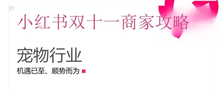 2025年小红书双十一宠物行业商家攻略