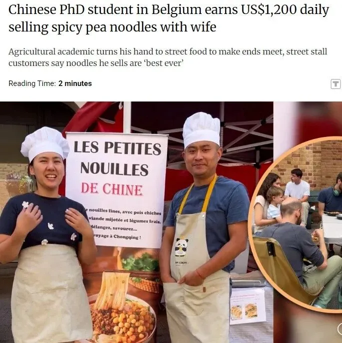 37岁华人博士在国外找不到工作，只能摆摊卖豌杂面！每天都爆单，日入1200刀...