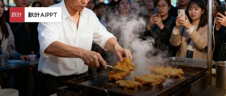 网红“鸡排哥”累到变形，景德镇迎来泼天流量！我的PPT坐不住了……