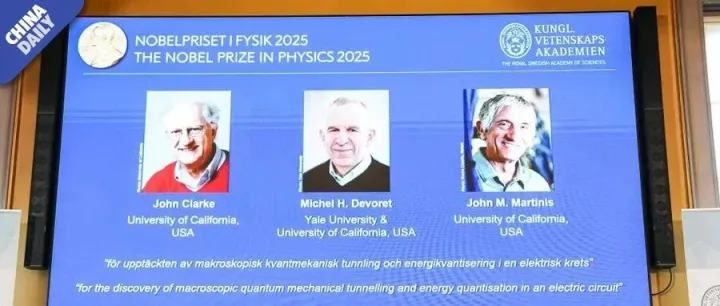 Trio's work on quantum tech wins Nobel