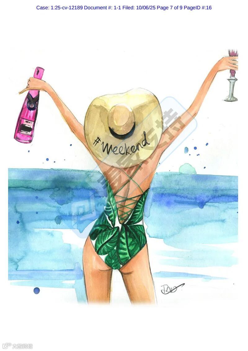 5-cv-12189,Rongrong插画火力全开,发起跨境维权,TRO冻结在即!"