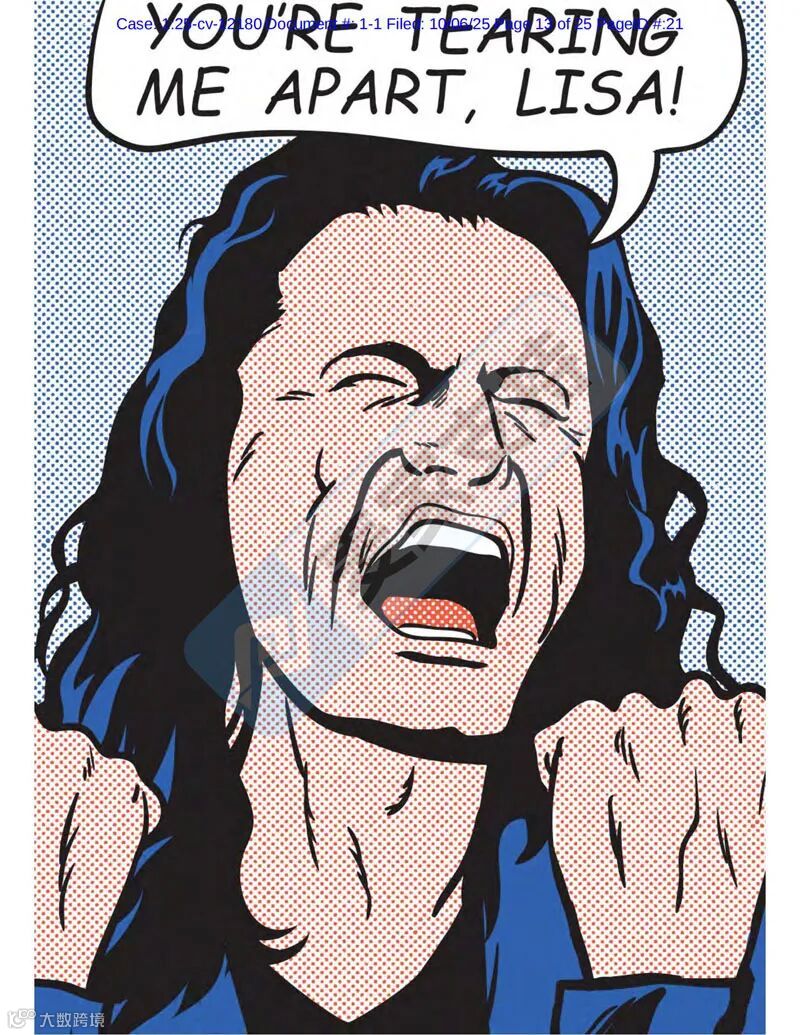 5-cv-12180，keith案件写到崩溃之抽象艺术维权篇！TRO获批在即！"