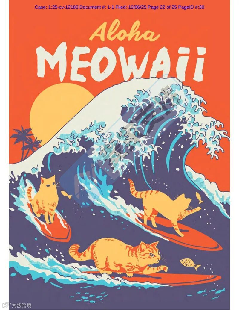 5-cv-12180，keith案件写到崩溃之抽象艺术维权篇！TRO获批在即！"