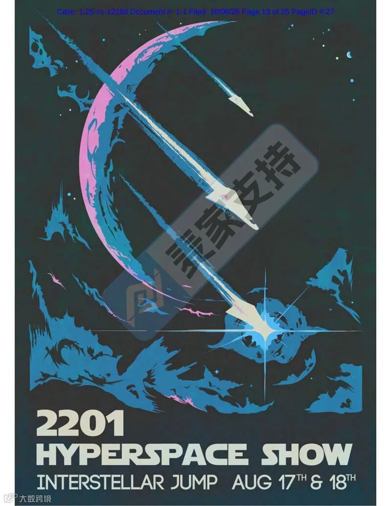 5-cv-12180，keith案件写到崩溃之抽象艺术维权篇！TRO获批在即！"