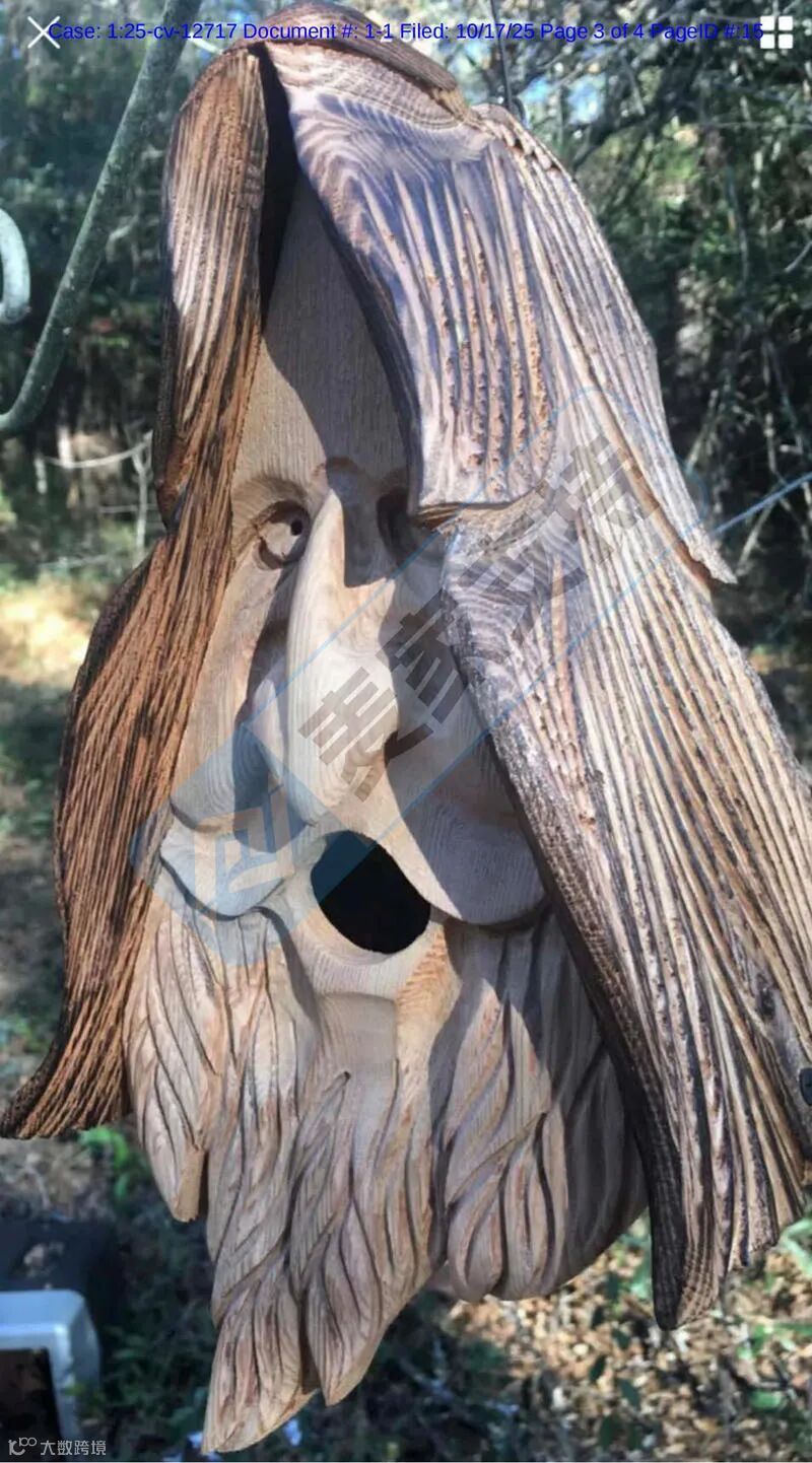 5-cv-12717，木灵鸟舍雕塑下证即维权，David律所代理！"