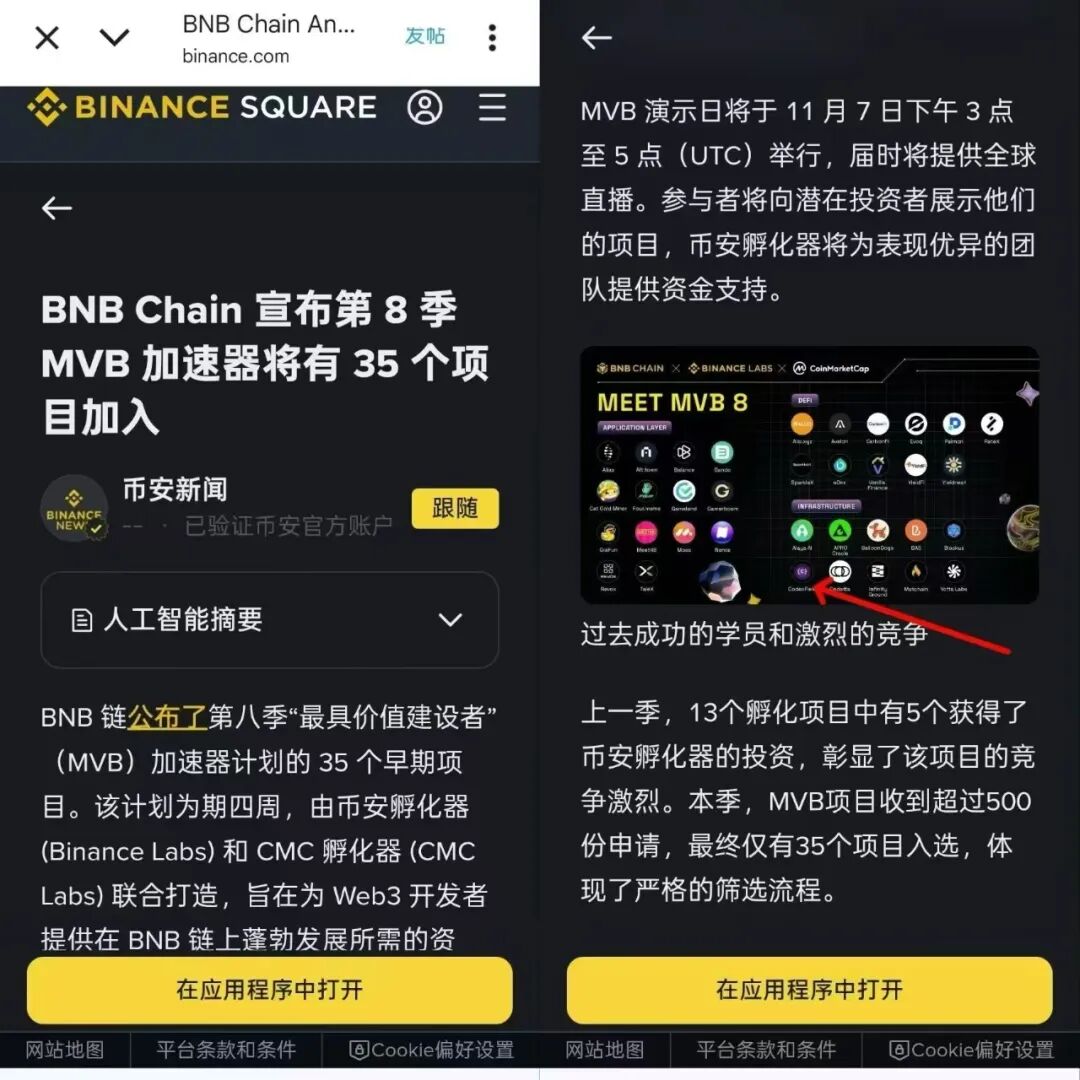 币安 MVB 顶流项目！CodexField 全球铸B开了， 已入围币安上市资格，万亿市值目标！- 大数跨境