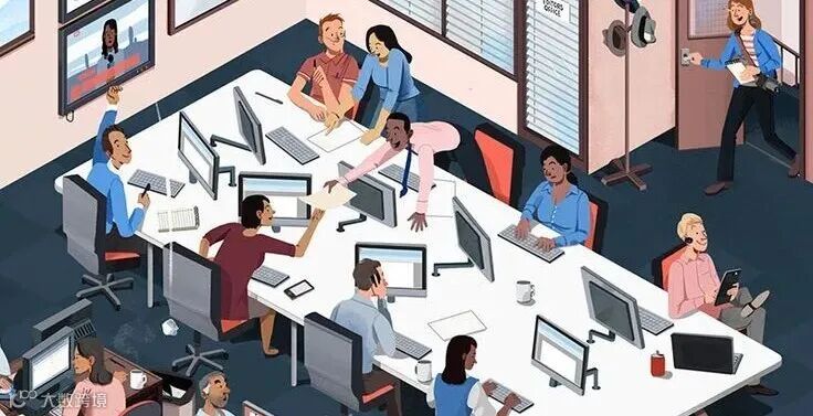 发现13 条办公插画和布局点子| 插畫、插图、设计以及更多