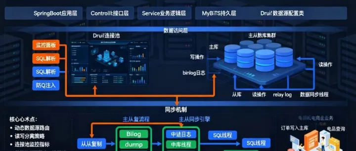 SpringBoot 与 Druid 整合，实现<em>电</em><em>商</em>主从<em>数据库</em>同步系统