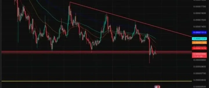 柴犬币<em>SHIB</em>困局：154万持有者坚守下，0.000009美元支撑位成生死线