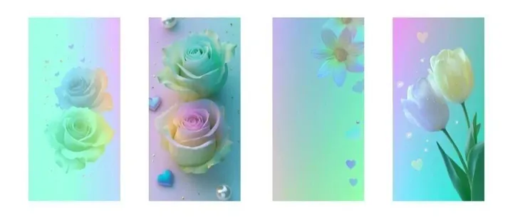 <em>Share</em> | 彩虹在花瓣上碎成光斑