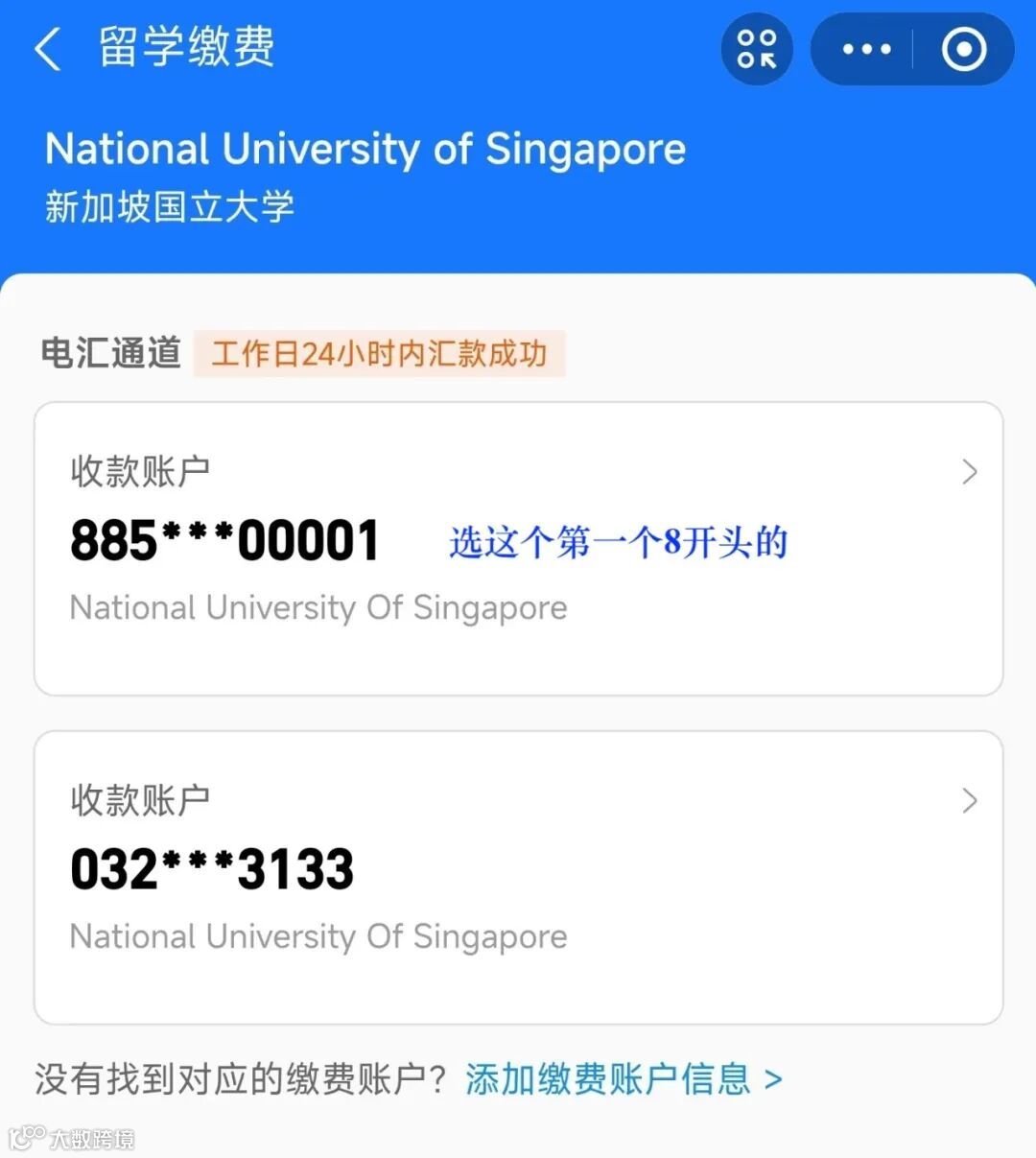 理财丨第六期| NUS学费如何缴费最实惠(2025)- 大数跨境