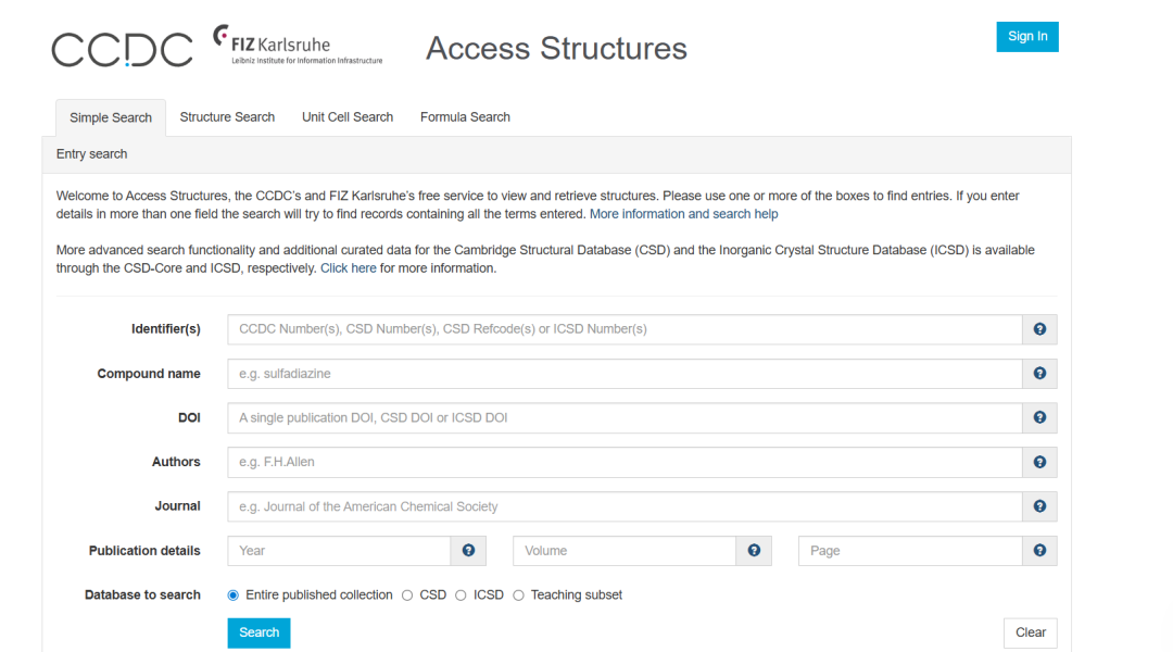 Cif Structural Database 免费获取 CIF(晶体结构信息)文件的权威数据库和平台- 大数跨境