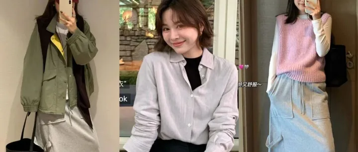 可盐可甜 冬季<em>加</em>绒工装卫裙 外贸<em>原</em><em>单</em>  羊毛衬衫 通勤