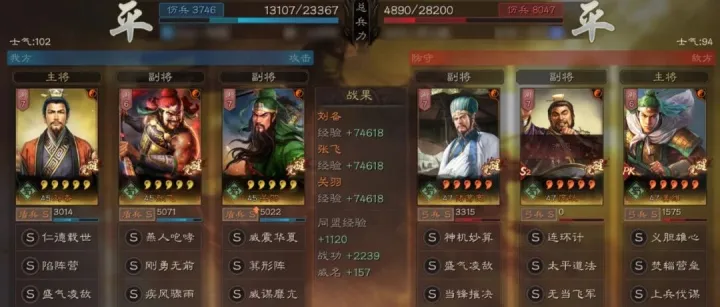 乱世<em>桃园</em>：“20%会心+65%增伤”效果加持，张飞三次全体兵刃暴击，平民玩<em>桃园</em>盾一样不掉价