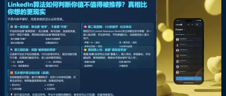 LinkedIn算法如何判断你值不值得被推荐？真相比你想的更现实