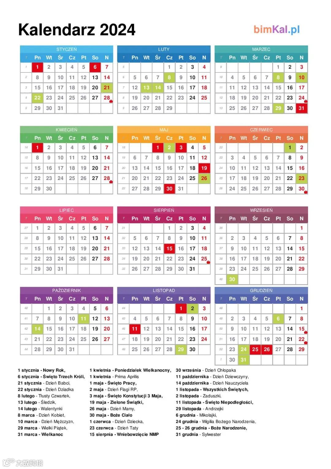 2024年波兰的节假日- 大数跨境