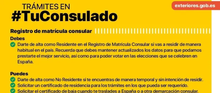 ALTA CONSULAR <em>COMO</em> RESIDENTE